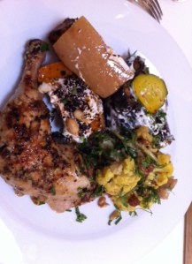 Ottolenghi chicken and salads